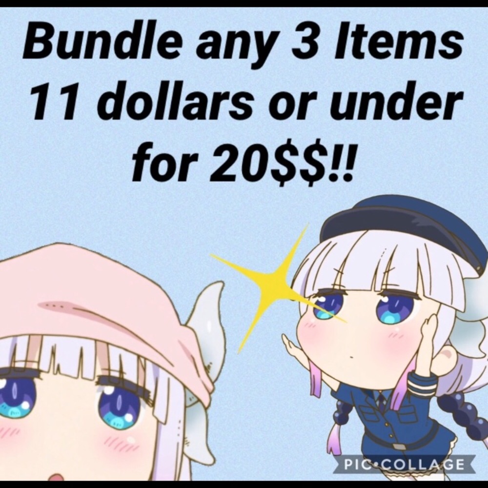 BUNDLE SALE! ANY ITEMS 11 DOLLARS OR UNDER